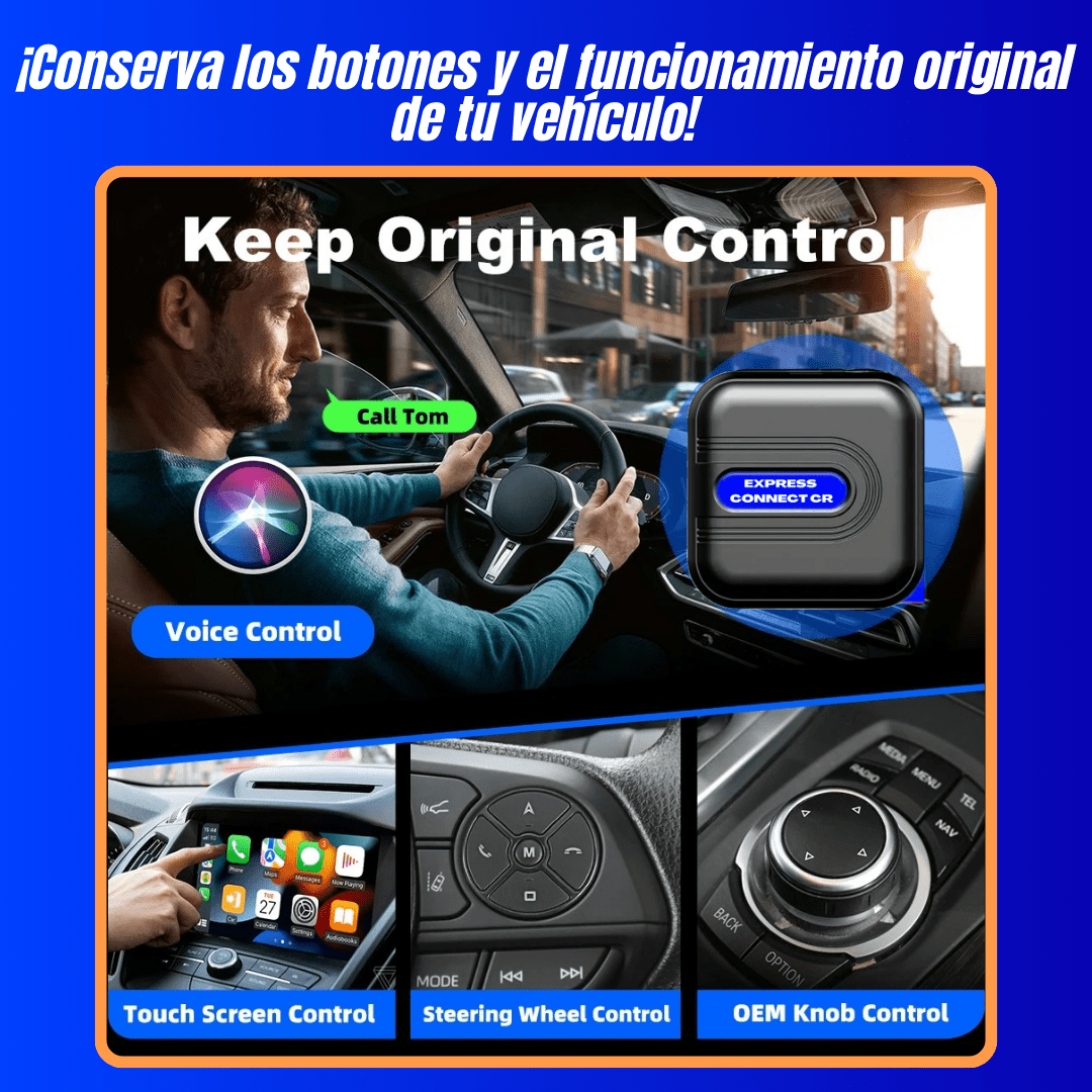 AI BOX 8 RAM/128GB ANDROID 13 para CarPlay y Android Auto - Sistema que permite ver Youtube, Netflix y mas - Express Connect CR