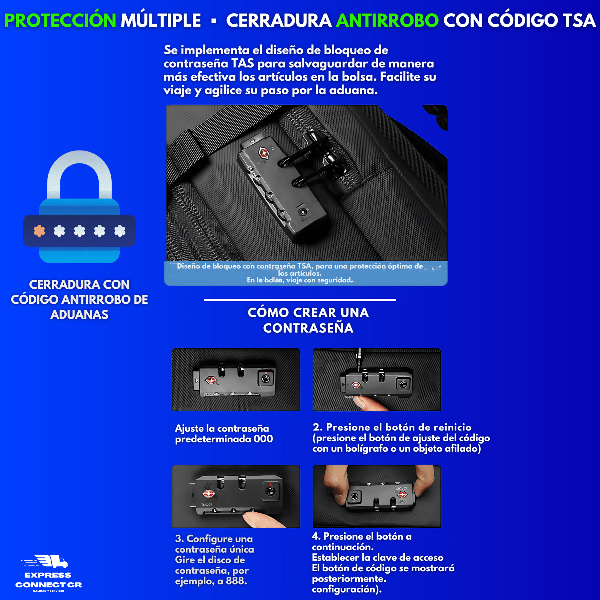 Airpack Pro - Mochila de Compresión al Vacío para Viajeros con Bomba Incluida - Express Connect CR