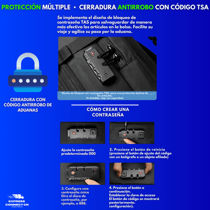 Airpack Pro - Mochila de Compresión al Vacío para Viajeros con Bomba Incluida - Express Connect CR